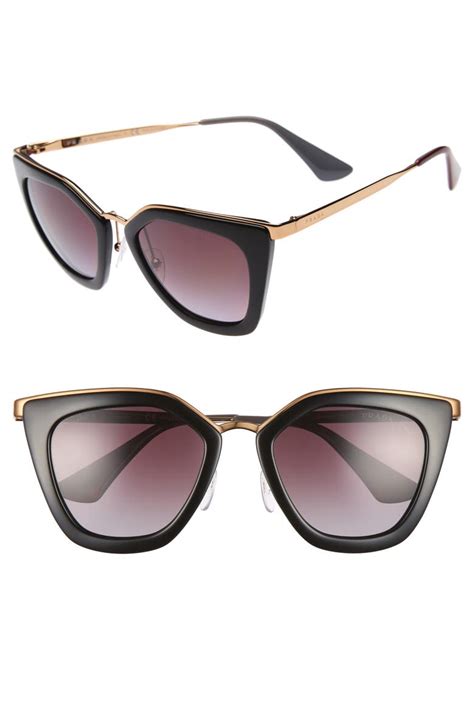 prada cat eyeglasses|prada 52mm cat eye sunglasses.